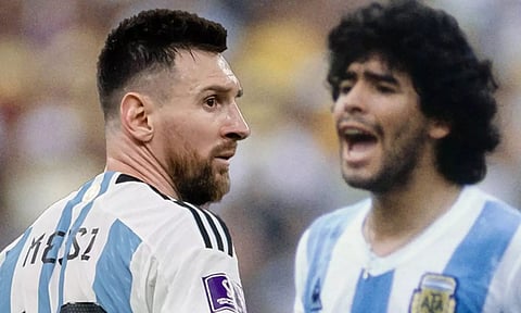 மரடோனாவுக்கு அஞ்சலி: 30 ஆண்டு பயணம் குறித்த வீடியோவை வெளியிட்ட மெஸ்சி