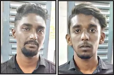 கைதான வாலிபர்கள்.