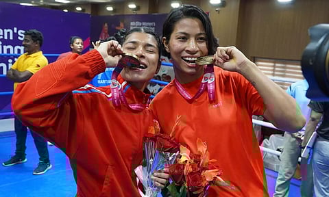 தங்கம் வென்ற லவ்லினா, நிகாத் ஜரீன்