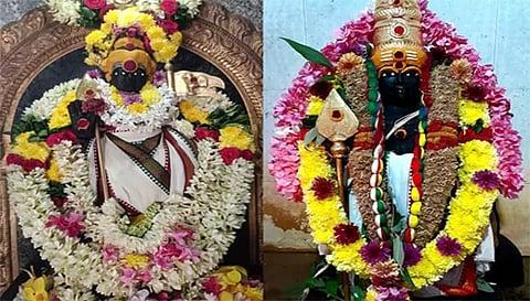 பருவத்தூர்பேட்டை முருகப்பெருமான், கோப்பணம்பாளையம் பாலமுருகன் சிறப்பு அலங்காரத்தில் அருள்பாலித்த காட்சி. 