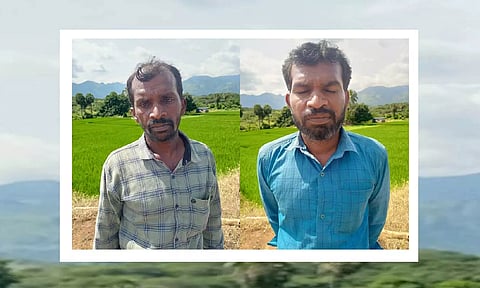 கைது செய்யப்பட்ட குருவையா, சின்னமாரியப்பன்.