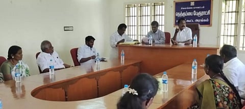 நெற்குப்பை பேரூராட்சி மன்ற ஆலோசனை கூட்டம்