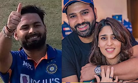 சமூக வலைத்தளங்களில் காயங்களுடன் ரிஷப் பண்டின் புகைப்படங்கள்- வருத்தெடுத்த ரோகித் சர்மா மனைவி