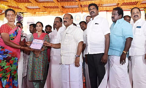 உத்திரமேரூரில் மகளிர் சுய உதவிக்குழுக்களின் ரூ.44.91 கோடி கடன் தள்ளுபடி- அமைச்சர் தா.மோ.அன்பரசன்