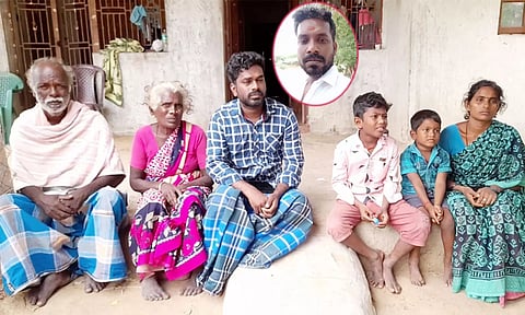 வெளிநாட்டில் இறந்த சுரேஷ் (உள்படம்) - வெளிநாட்டில் இறந்த கணவர் உடலை மீட்கும் முயற்சியில் போராடி வரும் உறவினர்கள்