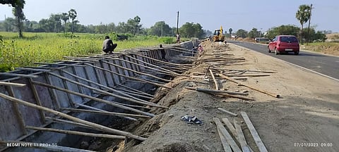 ரிங் ரோட்டில் சாலை விரிவாக்கம் செய்யும் பணி தீவிரம்