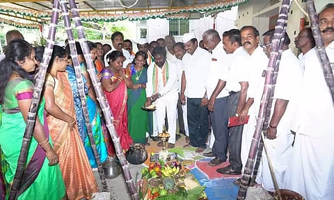 நாகர்கோவிலில் காங்கிரஸ் அலுவலகத்தில் பொங்கல் கொண்டாட்டம்