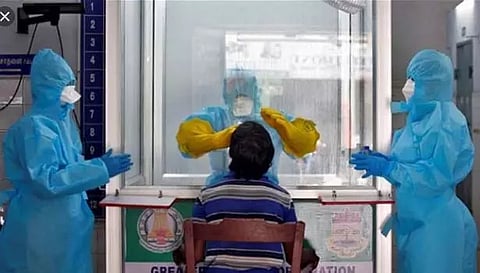 கோவை விமான நிலையத்தில் 4,393 பேரிடம் காய்ச்சல் பரிசோதனை