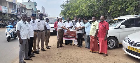 ஜெயங்கொண்டத்தில் சாலை பாதுகாப்பு விழிப்புணர்வு