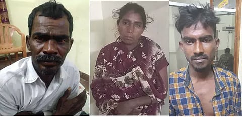 பண்ருட்டி அருகே சாராயம் விற்ற கணவன்-மனைவி, மகன் கைது