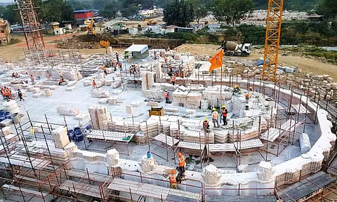 ராமர் கோவில் கட்டுமான பணி