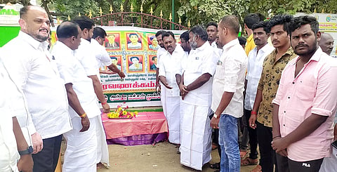 மொழிப்போர் தியாகிகளுக்கு அ.ம.மு.க. அஞ்சலி