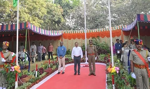 கரூர் டி.என்.பி.எல். ஆலையில் 74-வது குடியரசு தின விழா