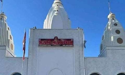 கனடாவில் இந்து கோவில் மீது தாக்குதல்