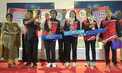 கல்பாக்கத்தில் தேசிய அளவிலான ஆண்-பெண் பேட்மிண்டன் போட்டி- மும்பை அணிகள் முதலிடம்