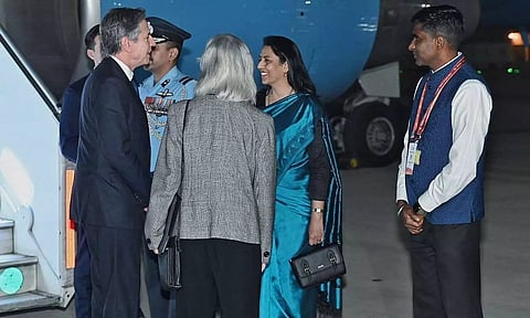 இந்தியா வந்தடைந்த அமெரிக்க வெளியுறவு மந்திரி