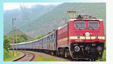 மதுரை-திருமங்கலம் இடையே அதிவேக ரெயில் சோதனை ஓட்டம்