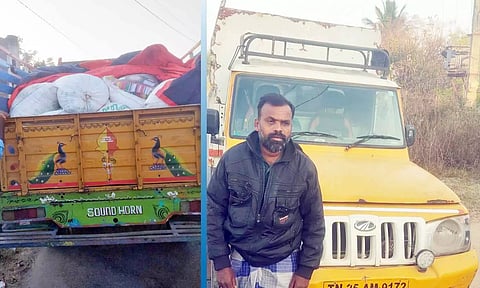 மினிவேனில் கடத்திய ரேசன் அரிசி பறிமுதல்