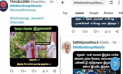 18½ லட்சம் பேர் எழுதிய குரூப்-4 தேர்வு முடிவை வெளியிடக்கோரி டுவிட்டரில் 'ஹேஷ்டேக்'