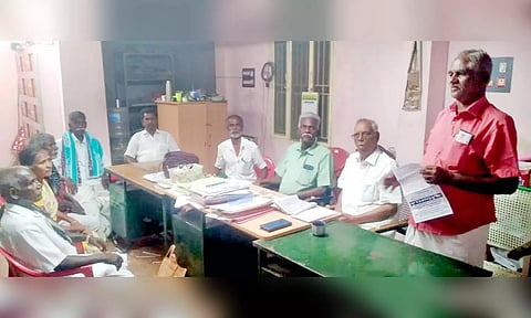 பண்ணை தொழிலாளர் சங்க நிர்வாகிகள் கூட்டம் நடந்தது.