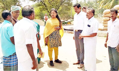 ஜெயமங்கலம் நேரடி நெல்கொள்முதல் நிலையத்தில் கலெக்டர் ஷஜீவனா ஆய்வு மேற்கொண்டார்.