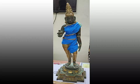 ரூ.1.50 கோடி ஐம்பொன் சிலை செஞ்சி பகுதியில் இருந்து கடத்தி வரப்பட்டதா?