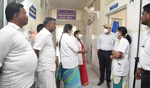அம்மாபேட்டை ஊராட்சி ஒன்றியத்தில் கலெக்டர் கிருஷ்ணனுண்ணி ஆய்வு