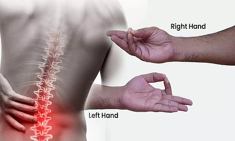 இடுப்பு வலி, முதுகு வலியை குணமாக்கும் முதுகுத்தண்டு முத்திரை