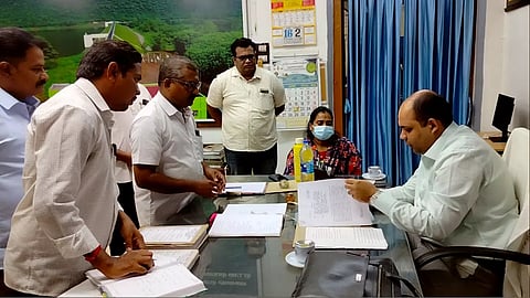 ஆர்.டி.ஓ. அலுவலகத்தில் கலெக்டர் கிருஷ்ணனுண்ணி ஆய்வு