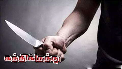 சேலத்தில் பெண்ணுக்கு கத்திக்குத்து