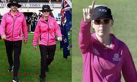 சர்வதேச கிரிக்கெட்டில் முதல் பெண் நடுவர்- வரலாற்று சாதனை படைத்த கிம் காட்டன்