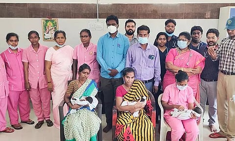கடலூர் அரசு மருத்துவமனையில் 10 ஆண்டுக்கு பிறகு ஒரே பிரசவத்தில் பெண்ணுக்கு 3 ஆண் குழந்தைகள்