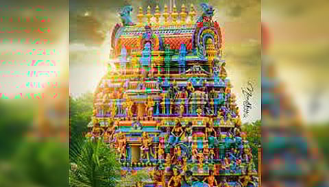 நாமக்கல் அருகே அங்காளம்மன் கோவிலுக்கு ரூ. 1 1/2 கோடி செலவில் ராஜகோபுரம்