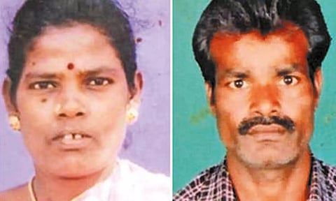 மனைவி துளசியுடன் கணவன் மேகநாதன்