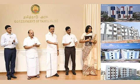 ரூ.284 கோடி செலவில் கட்டப்பட்ட 2,828 குடியிருப்புகளை மு.க.ஸ்டாலின் இன்று திறந்து வைத்தார்