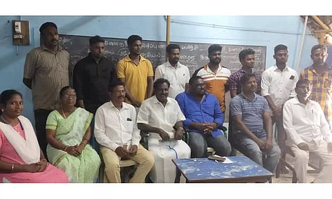 சங்க பொதுக்குழு கூட்டம் நடைபெற்ற காட்சி.