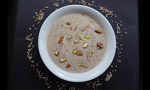 தித்திப்பான சிவப்பு அரிசி பாயாசம்