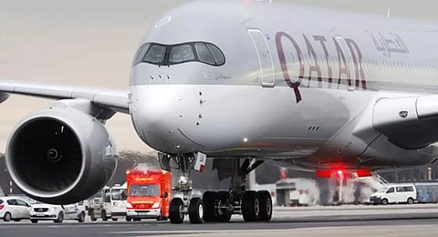 கத்தாருக்கு புறப்பட்ட விமானம் அவசரமாக தரையிறக்கம்- சென்னை விமான நிலையத்தில் பரபரப்பு