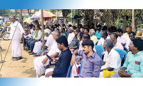 இந்திய கம்யூனிஸ்டு கட்சியினர் ஆர்ப்பாட்டம்