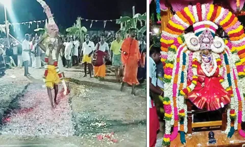 தீமிதி விழா நடந்தது