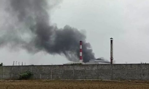 பல்லடம் அருகே இன்று நூற்பாலையில் தீ விபத்து