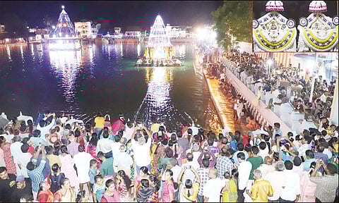 சுசீந்திரம் தாணுமாலய சாமி கோவிலில் சித்திரை தெப்பத் திருவிழா: திரளான பக்தர்கள் சாமி தரிசனம்