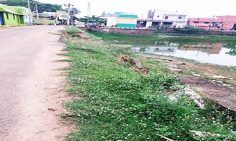 ஆவுடையானூரில் பள்ளி அருகே இடிந்து விழுந்த ஊரணி சுற்றுச்சுவரை கட்ட கோரிக்கை