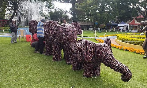 கோத்தகிரியில் காய்கறி கண்காட்சி தொடங்கியது: சுற்றுலா பயணிகள் கண்டு ரசித்தனர்