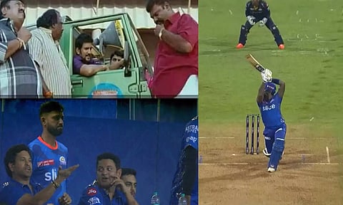 அது எப்படி கடவுளே... சூர்யகுமார் யாதவ் அடித்த சிக்சருக்கு ரியாக் ஷன் கொடுத்த சச்சின், சாவ்லா... வைரல் வீடியோ