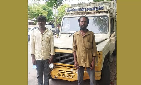 ரேஷன் அரிசி கடத்தி வந்த 2 பேர் கைது