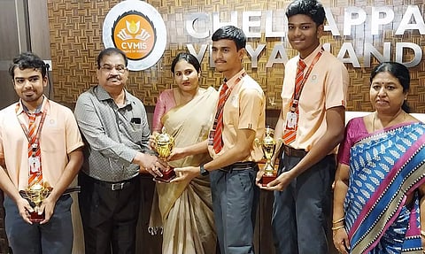 மாவட்ட அளவில் முதலிடம் பிடித்த செல்லப்பன் வித்யா மந்திர் சர்வேதச பள்ளி