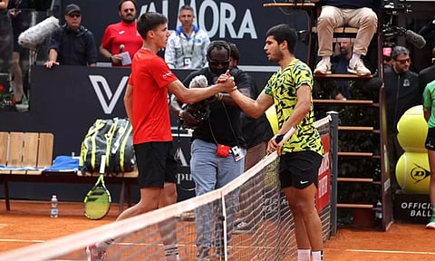 இத்தாலியன் ஓபன் டென்னிஸ் - முன்னணி வீரர் கார்லோஸ் அல்காரஸ் அதிர்ச்சி தோல்வி