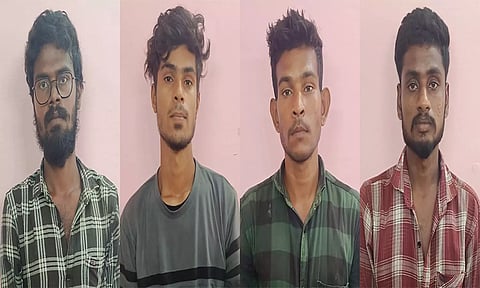 கைது செய்யப்பட்டவர்களை படத்தில் காணலாம்.