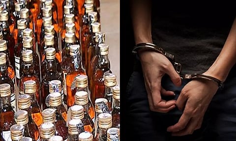 குடியாத்தம் கோவில் திருவிழாவில் மது விற்ற 3 பேர் கைது